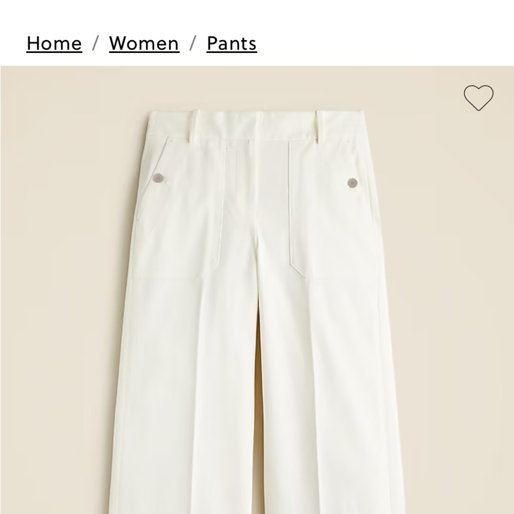 J.Crew Sydney wide-leg pant in bi-stretch cotton blend 4 Petite